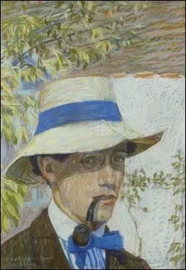 Qui a peint Homme  la pipe et chapeau Panama ?