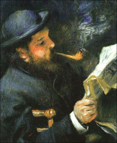 Qui a peint Claude Monet fumant la pipe ?