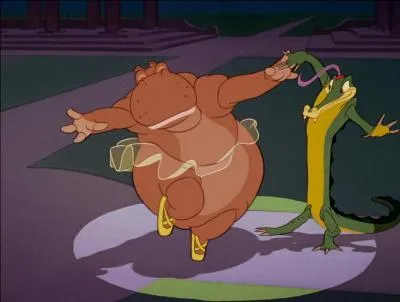Okay, on a un gros ventre, mais franchement regardez-nous danser, c'est pas grcieux peut-tre ? Sur quel air dansons-nous, d'ailleurs, nous les hippos, dans Fantasia ?