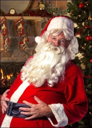 Je ne sais pas ce qui a pris  mes inventeurs, mais voil, j'ai un gros ventre, et j'ai du mal  trouver une ceinture  ma taille. Le fait que je ne bosse qu'un jour par an n'arrange rien ! Je suis... ?