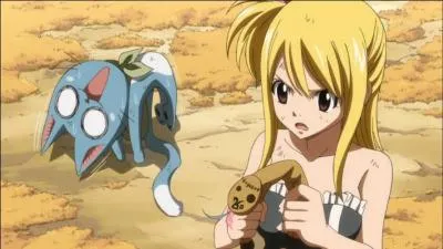 De quoi Lucy traite-t-elle Happy quand elle est nerve ?