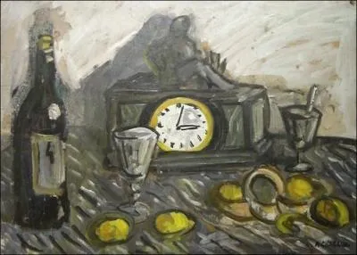 Qui a peint Nature morte  la pendule ?