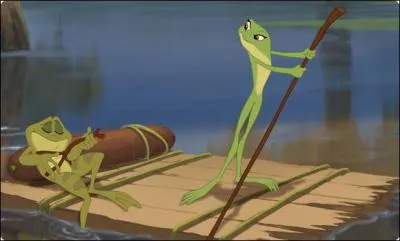 Dans  La Princesse et la grenouille , comment Tiana coupe-t-elle les champignons ?