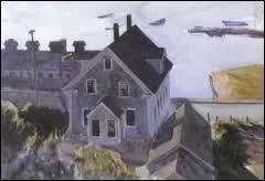 Usine de Gloucester et maisons.