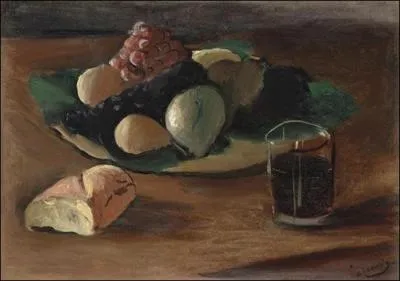 Que contient le verre de la nature morte d'Andr Derain ?