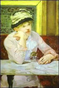 Qu'a peint Edouard Manet dans ce verre ?