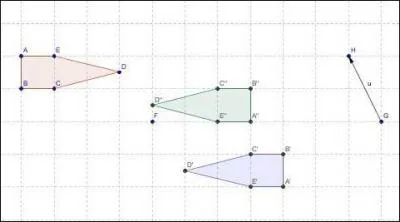 Qu'a-t-on fait au pentagone beige pour qu'il devienne vert ?
