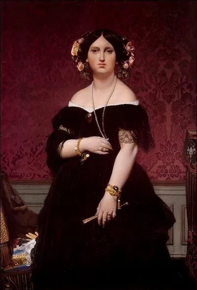  Madame Paul-Sigisbert Moitessier . Quel artiste no-classique du 19e sicle est l'auteur de ce portrait ralis en 1851 ?