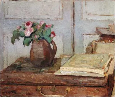 Quel peintre du mouvement nabi, surnomm par ses amis le  nabi zouave , a ralis cette  Nature morte au vase de roses  ?