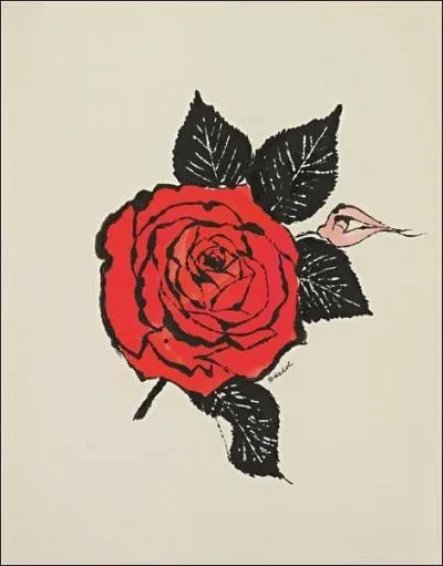 A quel artiste, initiateur du mouvement pop art, doit-on   Rose rouge  ?