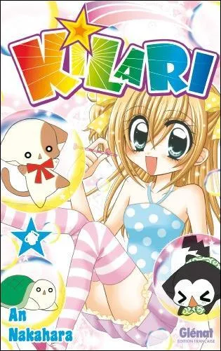 Sur quelle couverture Kilari est-elle avec Na-san, Na-yan et Kame-san ?