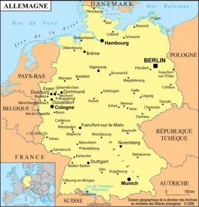 L'Allemagne possde des frontires avec 9 tats. Avec lequel a-t-elle sa plus longue frontire ?