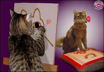 Ce chat n'est pas impressionniste mais il impressionne ! La ville natale du peintre Gustave Courbet, dans le Doubs, lui a consacr un muse en son honneur :