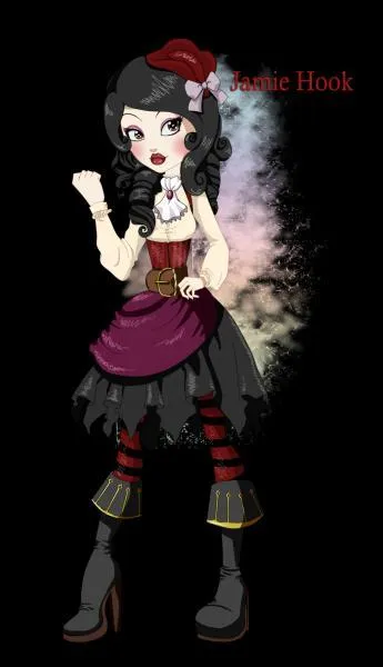 Les cinq personnages qui suivent sont des fanarts . Qui est le pre de Jamie Hook ?