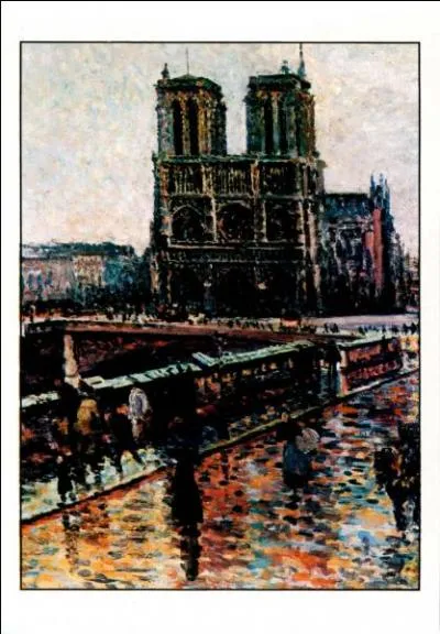 Qui a peint Notre Dame sous la pluie ?