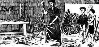 Autrefois il y avait un ... dans chaque village. Il construisait des ... , mais aussi des chars et des tombereaux.