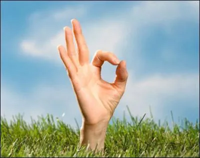 Que signifie le geste sur la photo ?