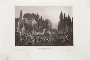 Plusieurs autres cimetires sont crs en dehors de la capitale  cette poque : celui de Montmartre (au nord) qui ouvre le 1er janvier 1825, le cimetire de Montparnasse (au sud), inaugur au dbut du XIXe sicle, le cimetire de Passy ( l'ouest), ouvert en 1820 et le cimetire de Belleville et du Pre-Lachaise ( l'est). Mais quelle est la date et l'anne de l'ouverture de ce dernier ?