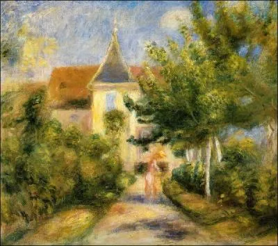 Qui a peint Le jardin et la maison du peintre vue de l'atelier ?