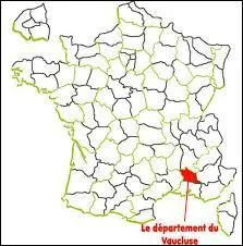 Le Vaucluse est un dpartement de la rgion ...