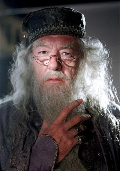 Un personnage que vous connaissez peut-tre un peu mieux; dans les films,  partir du tome 3, comment Dumbledore  porte-t-il  sa barbe ?