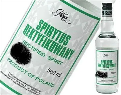 Combien y a-t-il d'alcool dans le Spirytus Rektyfikowany ?