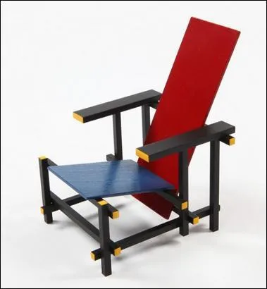 Gerrit Thomas Rietveld. (1888-1964). Designer, bniste et architecte nerlandais. Il cre, en 1918, un sige rvolutionnaire, bien que peu confortable, inspir du travail pictural de Piet Mondrian. Il s'agit de :