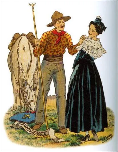 Vers les annes 20, un costume particulier de ces cavaliers apparut pour les ftes. Comment tait dsigne l'toffe du pantalon ?