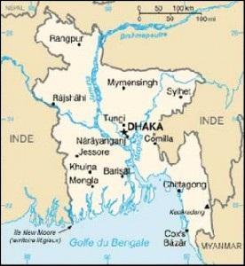 Quel fleuve rejoint le Brahmapoutre pour former un vaste delta ?