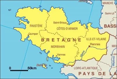 Dans quel dpartement se situe le chef-lieu de la rgion Bretagne ?