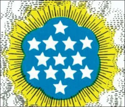 On compte 13 toiles sur le blason amricain, en rfrence aux 13 premiers tats. Quelle est la traduction anglaise du mot toile ?