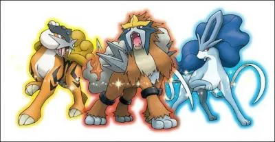 Lequel de ces Pokmon lgendaires est Entei ?