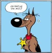 Qui est le chien plus bte que son ombre ?