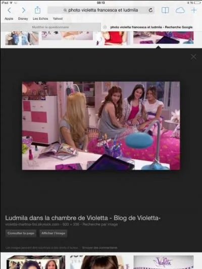 Qui sont les 2 meilleures amies de Violetta ?