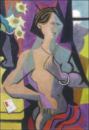 Qui a peint femme nue  la lettre ?