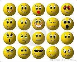 Combien de smileys sont d'humeur positive ?