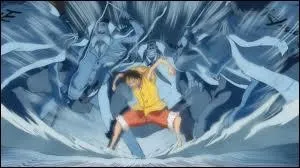 Ici, Luffy utilise...