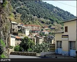 Nous sommes  Olette. Cette commune languedocienne se situe dans le dpartement ...