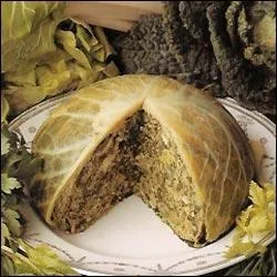 Me voil  Aigre en Poitou-Charentes, et je rve d'un farci poitevin. Il s'agit d'un chou farci avec :