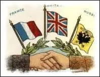 Comment tait appel l'accord sign entre l'Empire russe, l'Empire britannique et la France ?