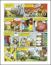 Au dbut de l'album, Astrix part  la chasse et assomment des romains. Mais combien ?