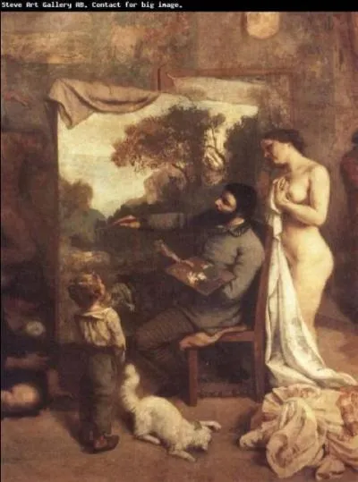 Qui a peint L'atelier du peintre ?