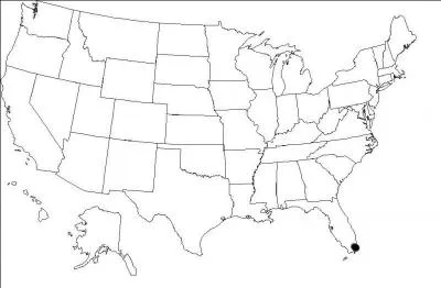 Quelle est la ville indique par le point ?