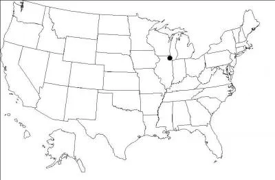 Quelle est la ville indique par le point ?