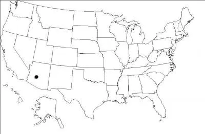 Quelle est la ville indique par le point ?