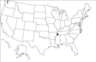 Quelle est la ville indique par le point ?