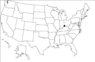 Quelle est la ville indique par le point ?