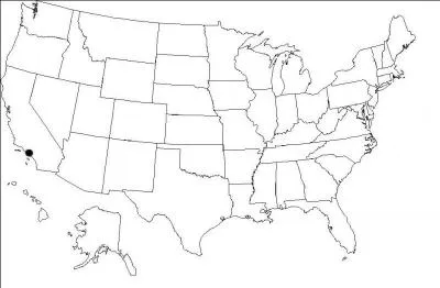 Quelle est la ville indique par le point ?