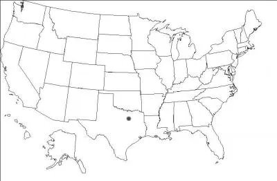 Quelle est la ville indique par le point ?