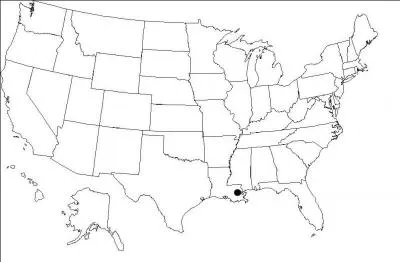 Quelle est la ville indique par le point ?